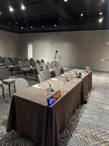 RESI pitch competition judges table